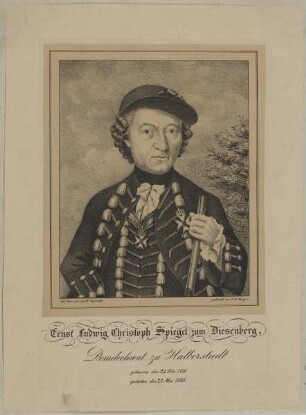 Bildnis des Freiherrn Ernst Ludwig von Spiegel zum Diesenberg