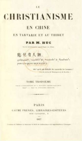 Tome 3: Depuis l'établissement de la dynastie Tartare-Mantchoue jusqu'a la mort de l'empereur Khang-Hi