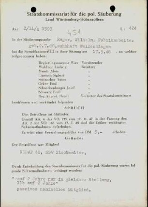 Reger, Wilhelm