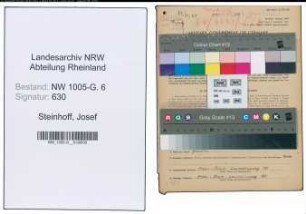Entnazifizierung Josef Steinhoff , geb. 24.02.1901 (Ingenieur)