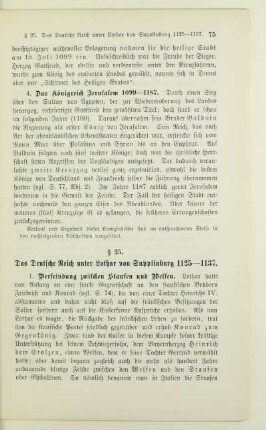 § 25. Das Deutsche Reich unter Lothar von Supplinburg 1125-1137