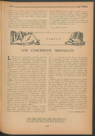 Lírica : Los conciertos sinfónicos