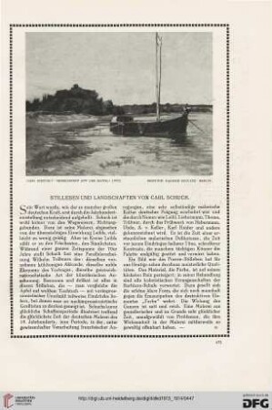 Stilleben und Landschaften von Carl Schuch
