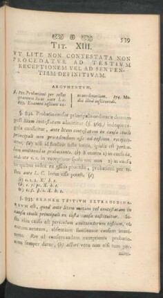 Tit. XIII. Ut Lite Non Contestata Non Procedatur Ad Testium Receptionem Vel Ad Sententiam Definitium