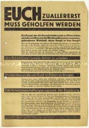 Aufruf zur Unterstützung des Allgemeinen Deutschen Gewerkschaftsbunds