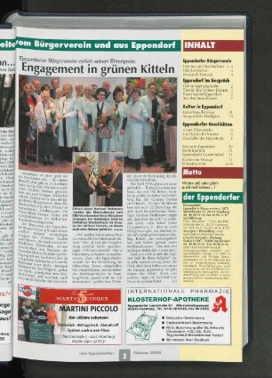 Eppendorfer Bürgerverein verlieh seinen Ehrenpreis: Engagement in grünen Kitteln