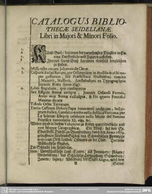 Libri in Majori & Minori Folio