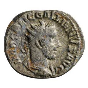 Münze, Antoninian, 253 n. Chr.