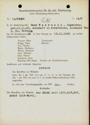 Wassmann, Hans