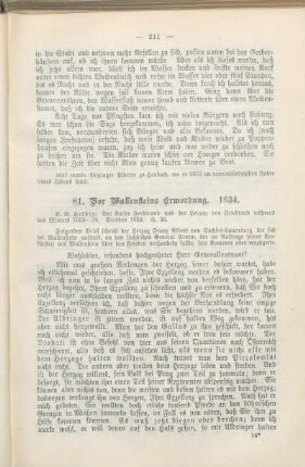 81. Vor Wallensteins Ermordung. 1634.