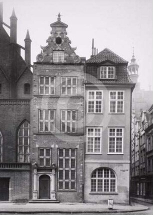 Fassade des Bürgerhauses Brotbänkengasse 1 in Danzig