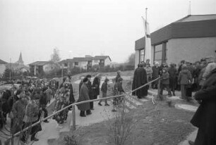 Einweihung der ersten Kirche der evangelischen Gemeinde Stupferich
