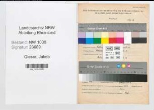 Entnazifizierung Jakob Gieser, geb. 12.01.1901 (Arbeiter)