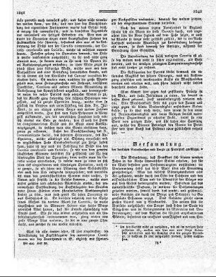 Versammlung der deutschen Naturforscher und Ärzte zu Frankfurt am Mayn.