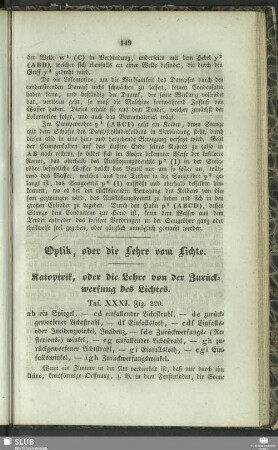 Optik, oder die Lehre vom Lichte