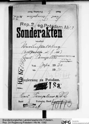 Verunstaltung. Ortsstatuten und Vorschriften gegen Verunstaltung im Kreise Templin
