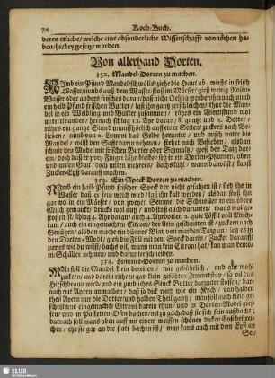 Von allerhand Dorten
