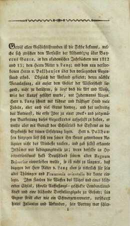 Bayerns Gauen nach den drey Volksstämmen der Alemannen, Franken u. Bajoaren, aus den Urkunden nachgewiesen
