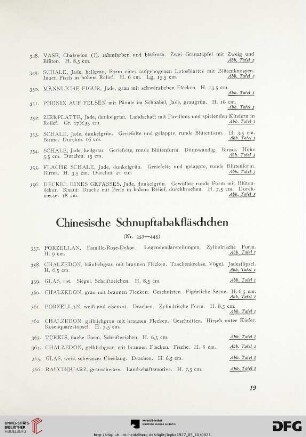 Chinesische Schnupftabakfläschchen (Nr. 357-445)
