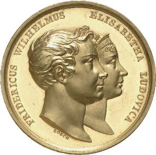 Losch, Joseph und Johann Baptist Stiglmaier: Vermählung Kronprinz Friedrich Wilhelm (IV.) und Elisabeth