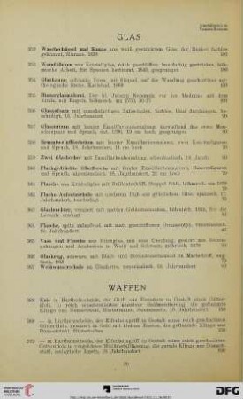 Glas (Nr. 352-367)