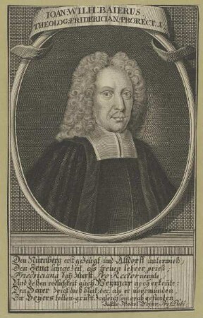 Bildnis des Ioan. Wilh. Baierus