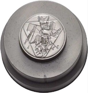 Stempel von Victor Huster für die Rückseite einer Gedenkmünze auf das Konstanzer Konzil