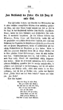 Zum Verständniß des Liedes : Ein feste Burg ist unser Gott