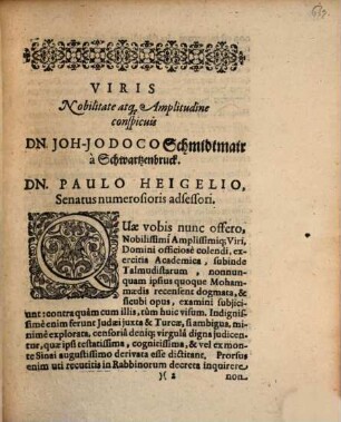 [...] Triga Disputationum De Nominibus Dei, Angelorum, Daemonum