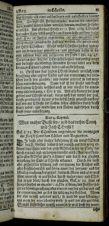 Das 4. Capitel. Was wahre Busse sey, und das rechte Creutz und Joch Christi?