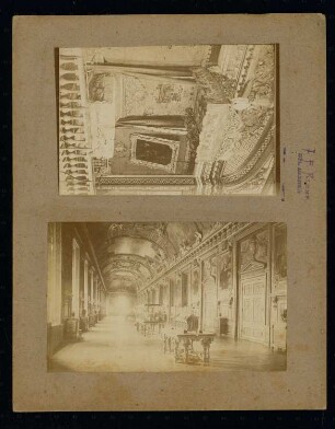 Schloss, Versailles. Louvre, Paris: Schlafzimmer Ludwig XIV. und Galerie d’Apollon
