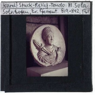 unbekannt, Relief Der Einsiedler Sola aus Solnhofen