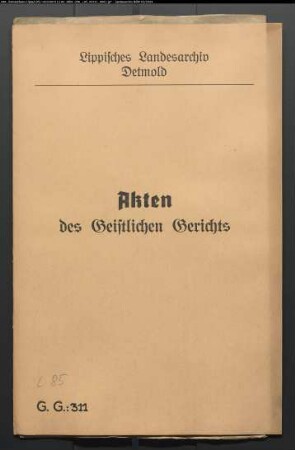 Rat Johann Wilibald Barckhausen zu Niederbarkhausen gegen Küster und Organist Stapelage zu Oerlinghausen, wegen Waldbrand