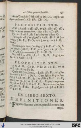 Ex Libro Sexto Definitiones.