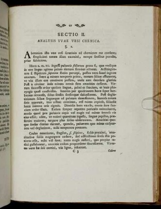 Sectio II. Analysis Uvæ Ursi Chemica.