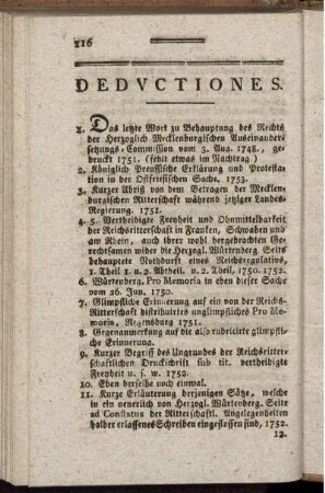 Deductiones.