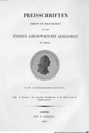 Die slavischen Ansiedelungen in der Altmark und im Magdeburgischen