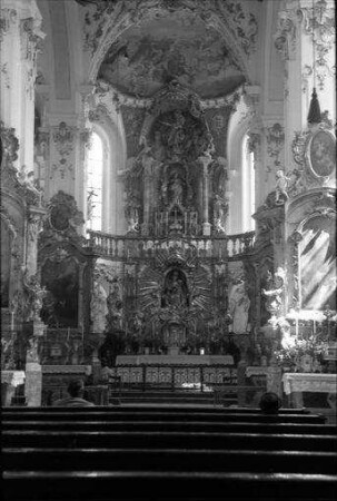 Andechs: Inneres der Kirche, von unten