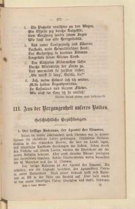 III. Aus der Vergangenheit unseres Volkes. Geschichtliche Erzählungen