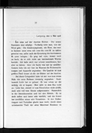 Leipzig, den 5. Mai 1908