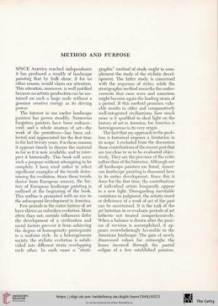 Method and purpose