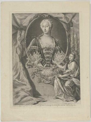 Bildnis der Augusta of Wales