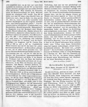 Plato: Der Staat. Übers. v. K. Schneider. Breslau: Schletter 1839 (Beschluss von Nr. 125.)