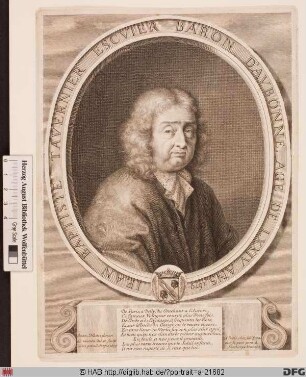 Bildnis Jean-Baptiste Tavernier (1668 baron d'Aubonne)