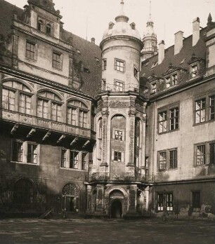 Dresden. Residenzschloss. Der ab 1548 errichtete Große Schlosshof