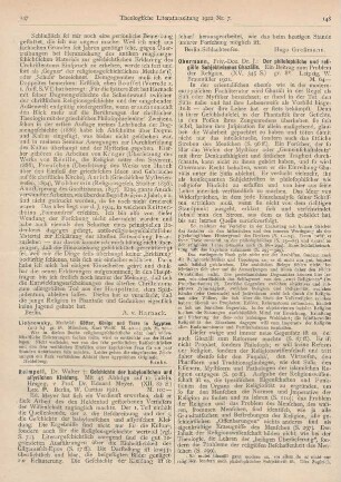 148-149 [Rezension] Obermann, J., Der philosophische und religiöse Subjektivismus Ghazalis. (Siehe auch Rez. Sp. 446, Horten.)