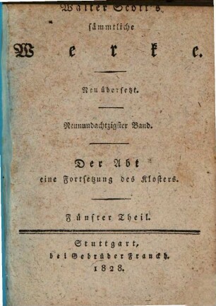 Der Abt : eine Fortsetzung des Klosters, 5