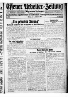 Essener Arbeiter-Zeitung. 1919-1926