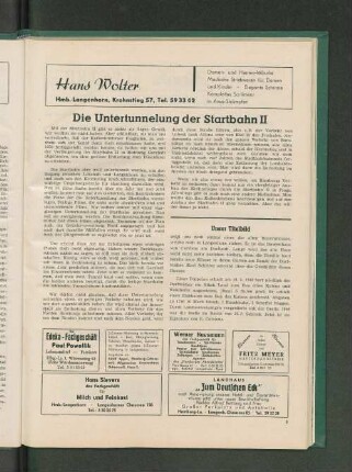 Die Untertunnelung der Startbahn II