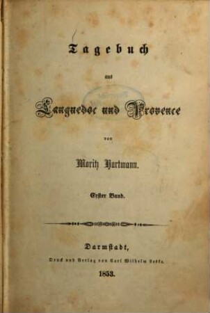 Tagebuch aus Languedoc und Provence, 1